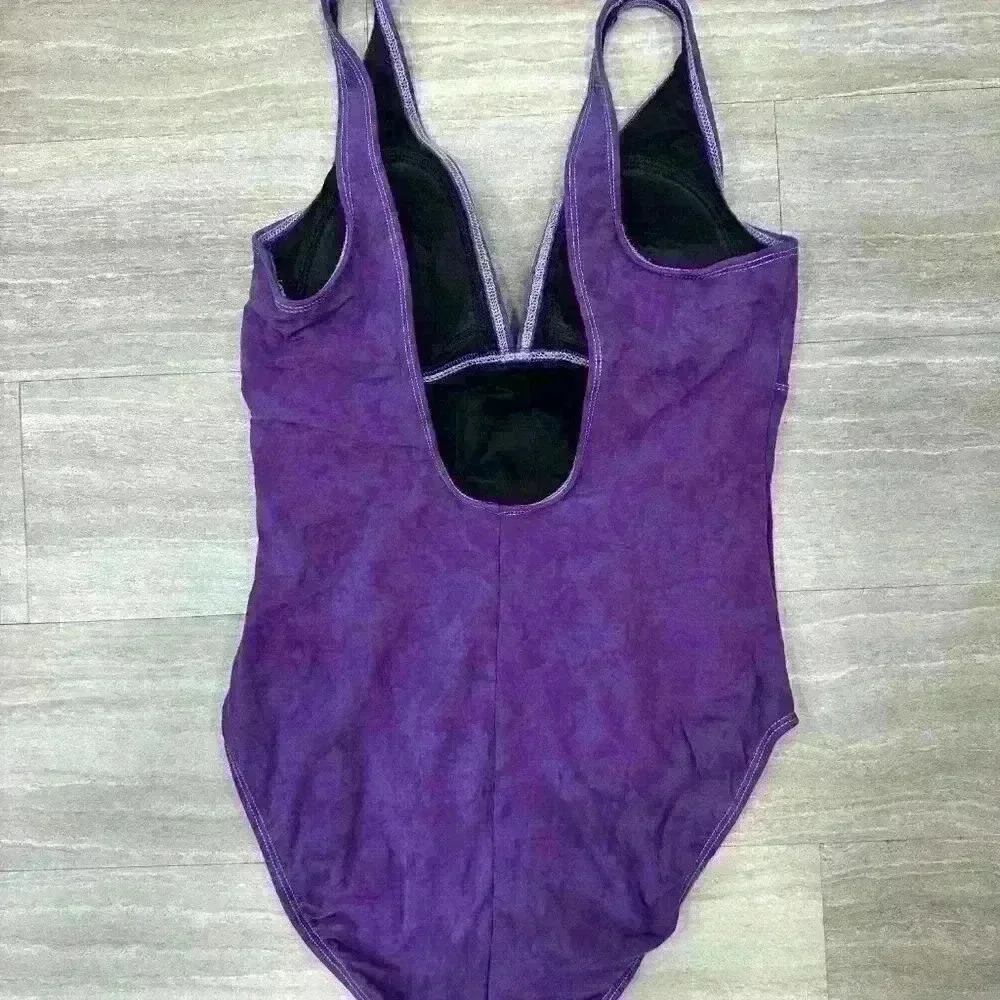 Vintage Purple Vintage One-Piece Swimsuit | Magicsuit | Size 14 - Picture 4 of 5